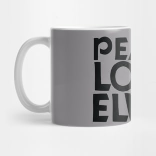 peace love elvis Mug